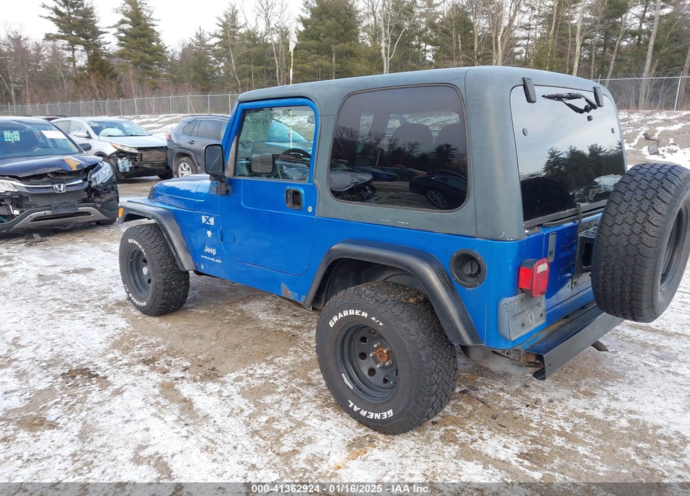 2003 JEEP WRANGLER X VIN: 1J4FA39S43P303978