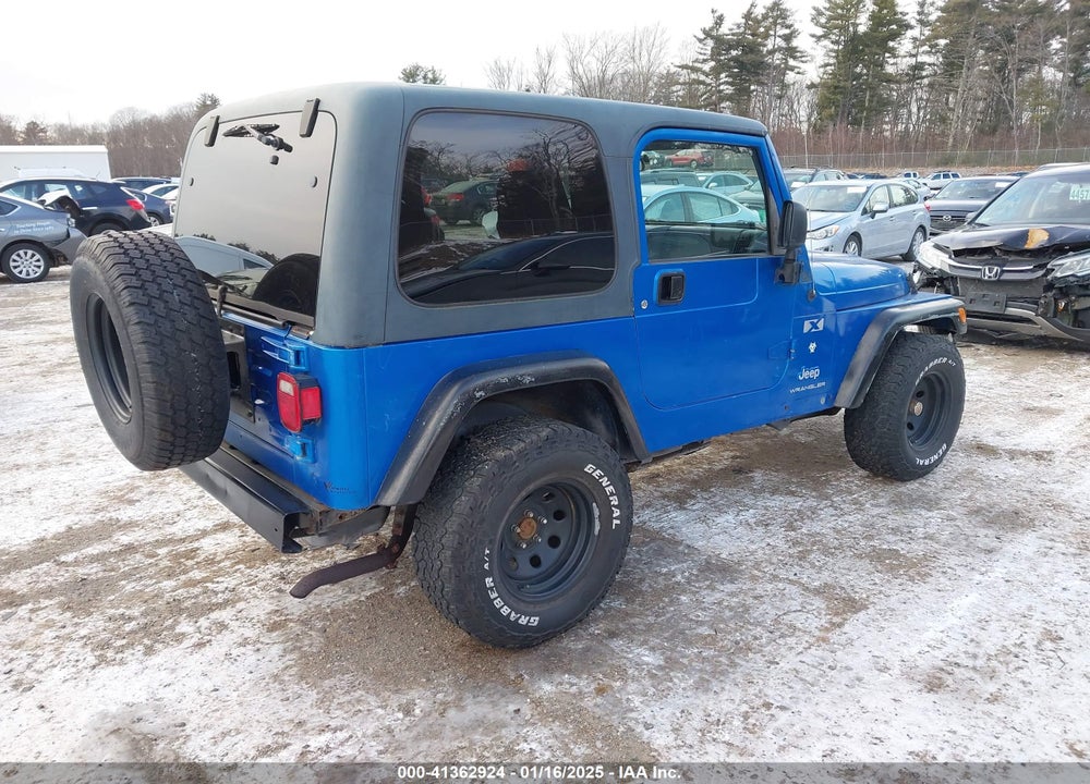 2003 JEEP WRANGLER X VIN: 1J4FA39S43P303978