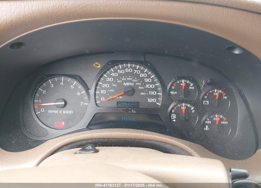 2002 CHEVROLET TRAILBLAZER LS VIN: 1GNDT13S222195223