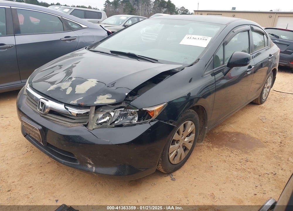 2012 HONDA CIVIC SDN VIN: 19XFB2F59CE051608