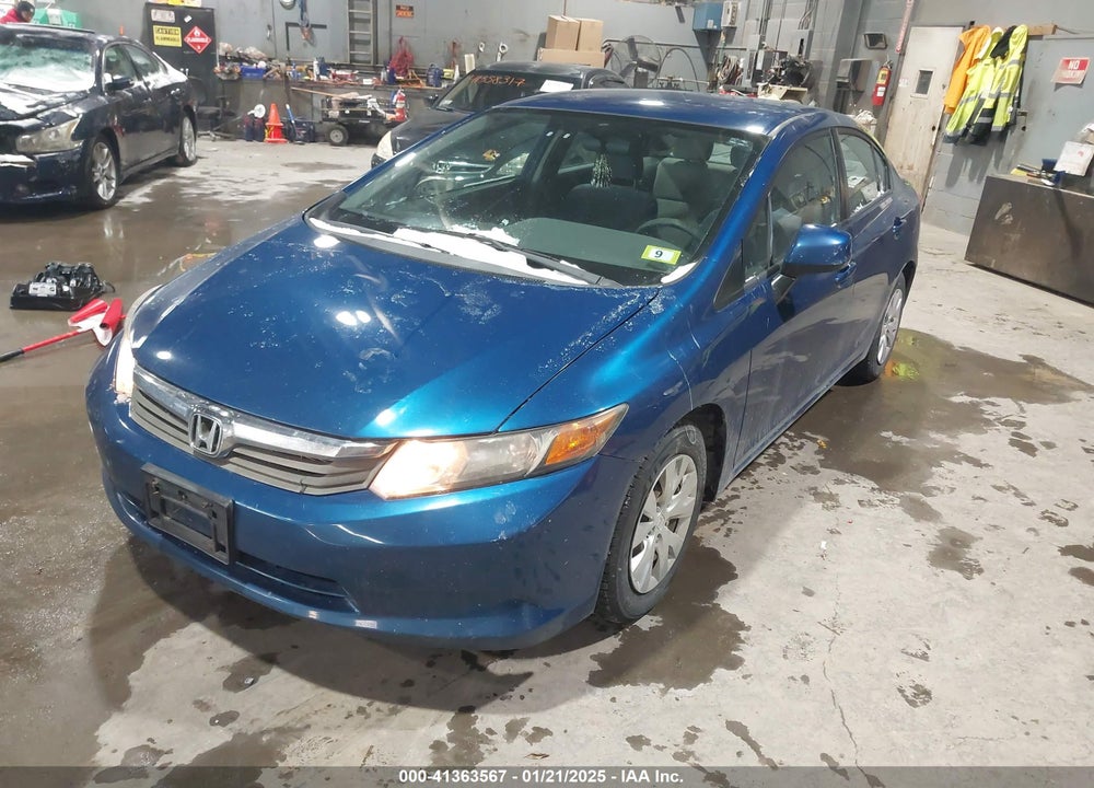 2012 HONDA CIVIC SDN VIN: 2HGFB2F58CH544721
