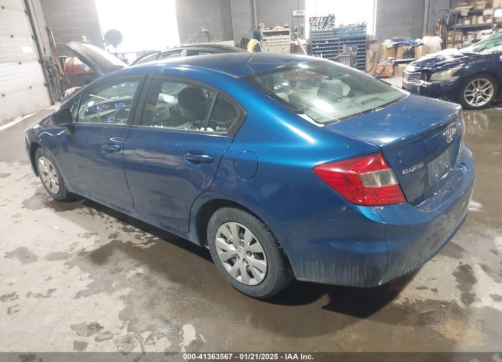 2012 HONDA CIVIC SDN VIN: 2HGFB2F58CH544721