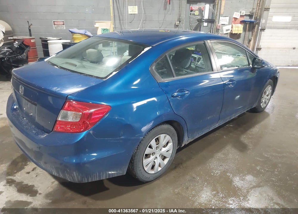 2012 HONDA CIVIC SDN VIN: 2HGFB2F58CH544721
