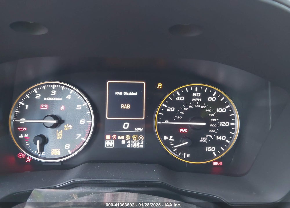 2025 SUBARU OUTBACK WILDERNESS VIN: 4S4BTGUD5S3134960