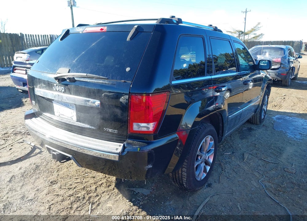 2008 JEEP GRAND CHEROKEE OVERLAND VIN: 1J8HR68258C177986
