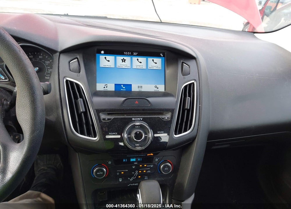 2017 FORD FOCUS SEL VIN: 1FADP3H22HL223368