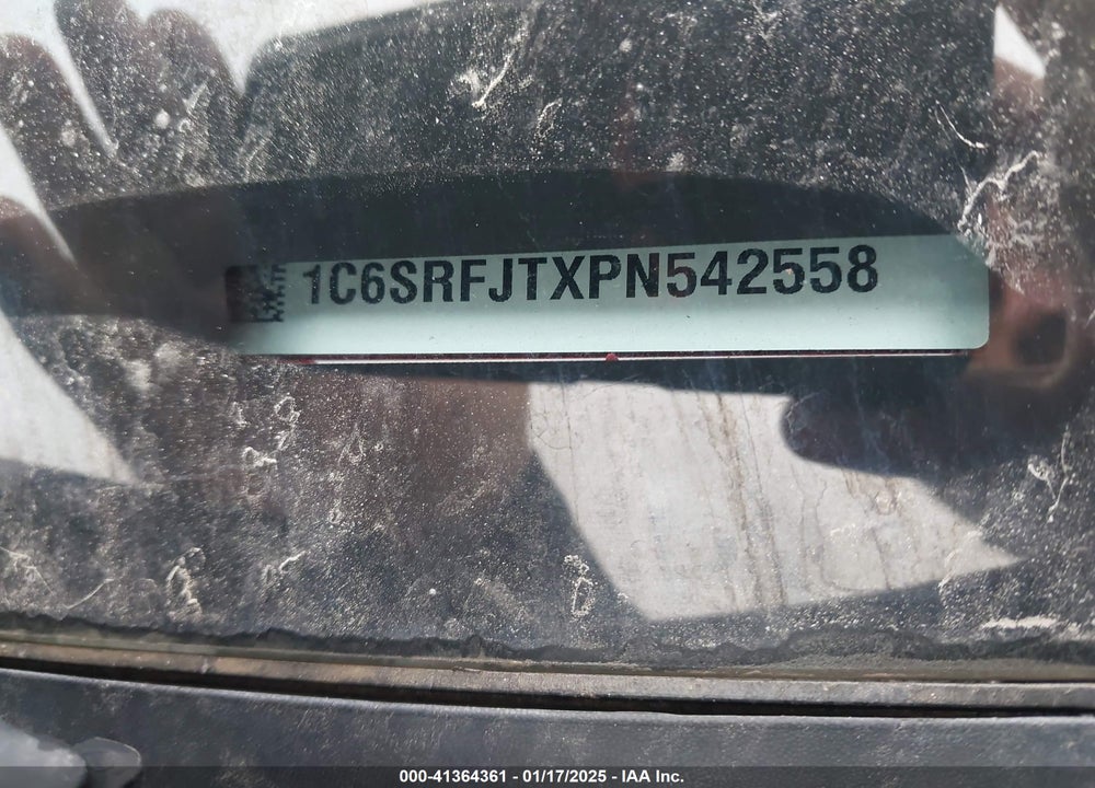 2023 RAM 1500 LAIE  4X4 5'7 BOX VIN: 1C6SRFJTXPN542558