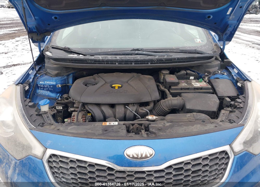 2014 KIA FORTE VIN: KNAFX4A81E5054495