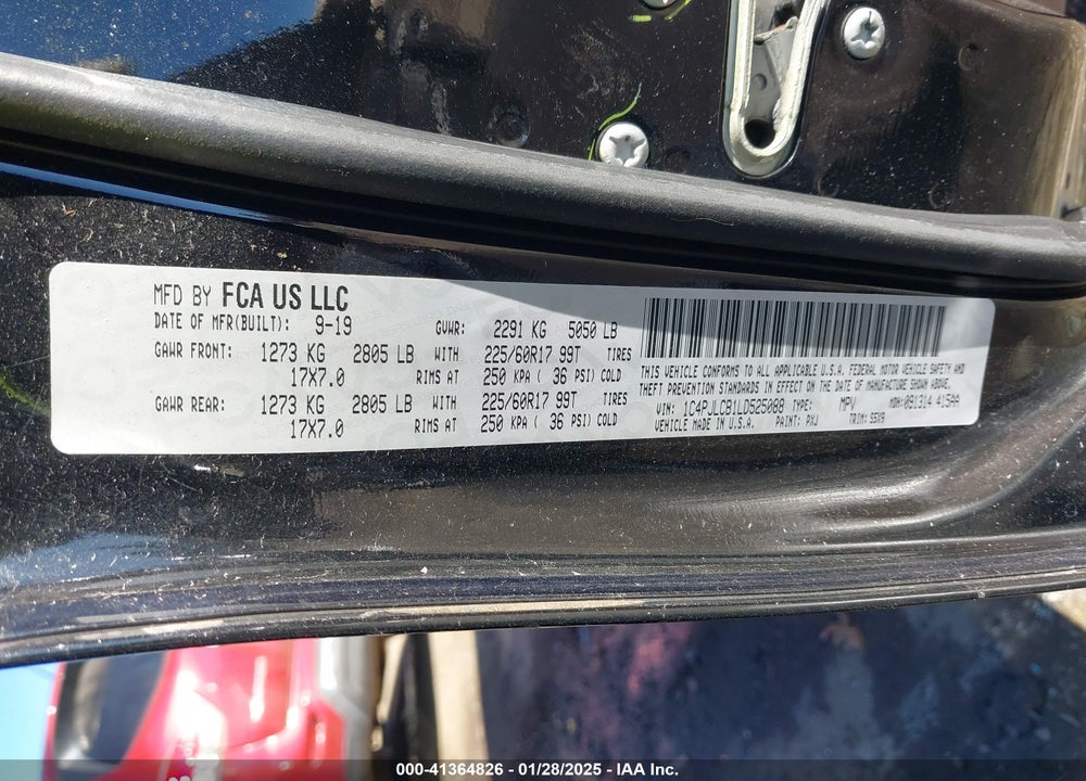 2020 JEEP CHEROKEE LATITUDE FWD VIN: 1C4PJLCB1LD525088