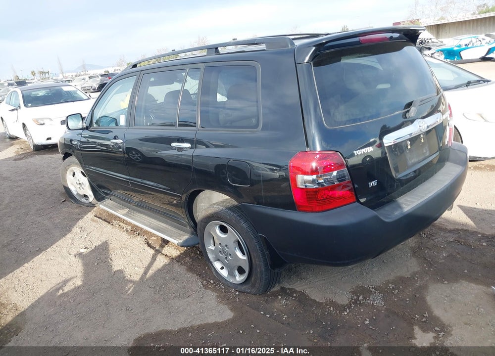 2007 TOYOTA HIGHLANDER SPORT V6 VIN: JTEDP21A970137377