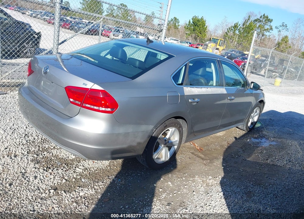 2012 VOLKSWAGEN PASSAT VIN: 1VWBP7A3XCC015725