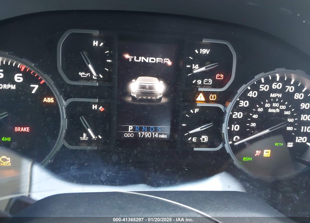2019 TOYOTA TUNDRA VIN: 5TFHY5F15KX847809