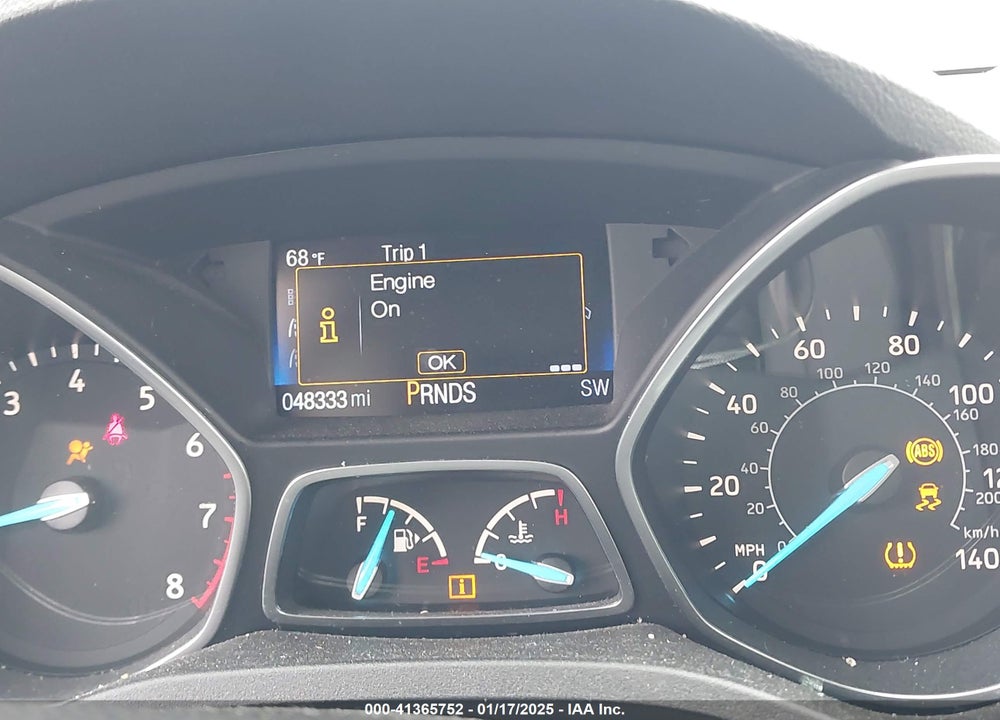 2017 FORD ESCAPE S VIN: 1FMCU0F72HUC97374