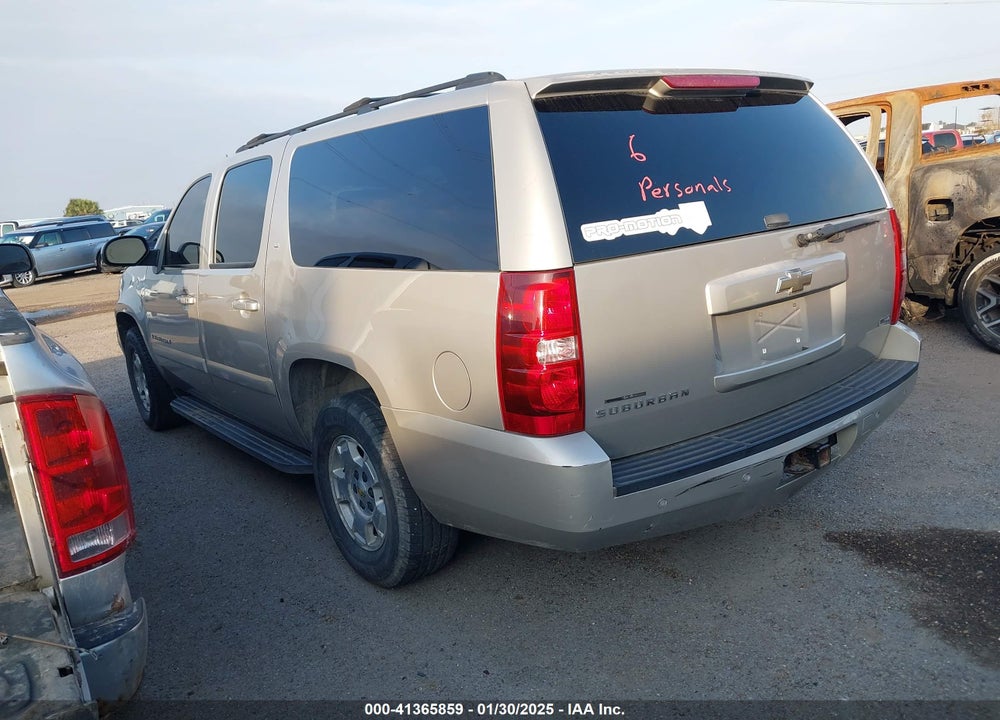 2007 CHEVROLET SUBURBAN 1500 LT VIN: 3GNFC160X7G293708