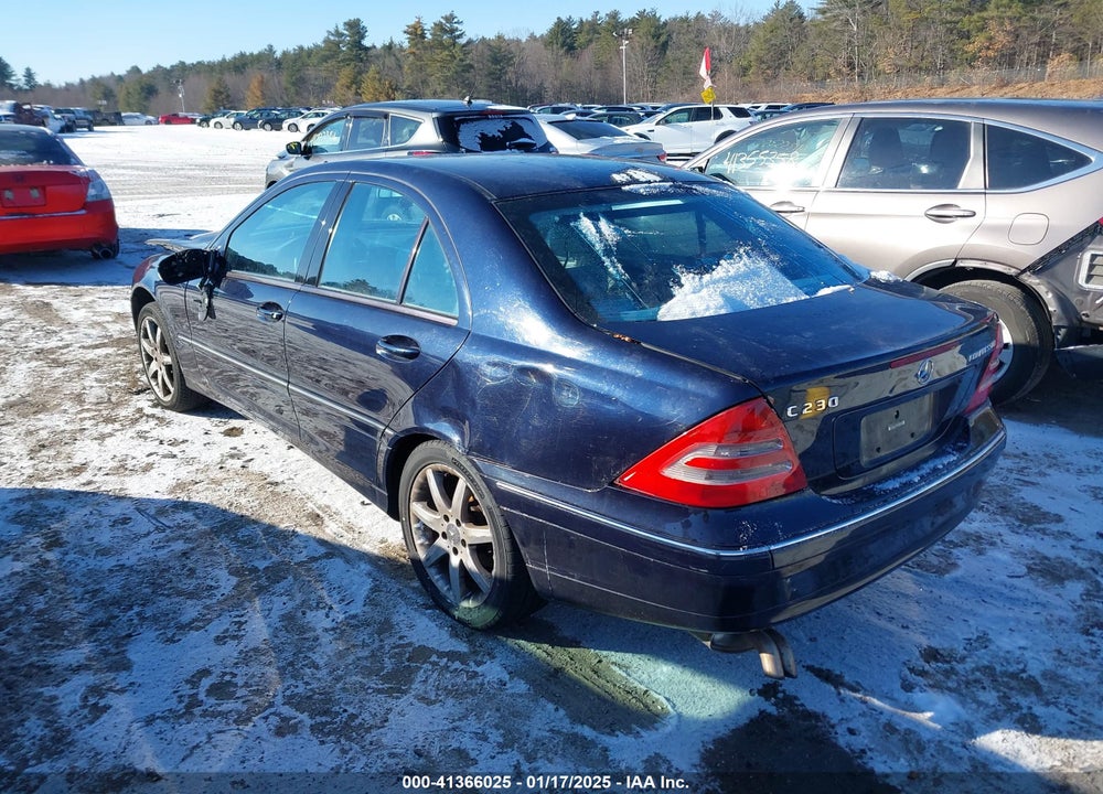2004 MERCEDES-BENZ C 230 KOMPRESSOR SPORT/SPORT VIN: WDBRF40JX4A542596