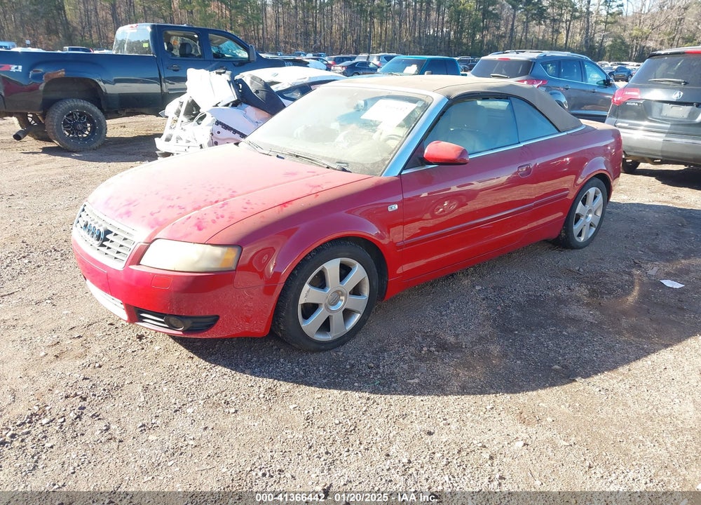 2004 AUDI A4 3.0 VIN: WAUDT48H04K016880