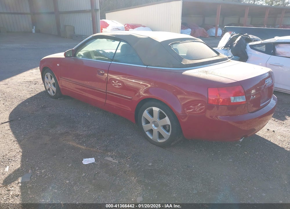 2004 AUDI A4 3.0 VIN: WAUDT48H04K016880
