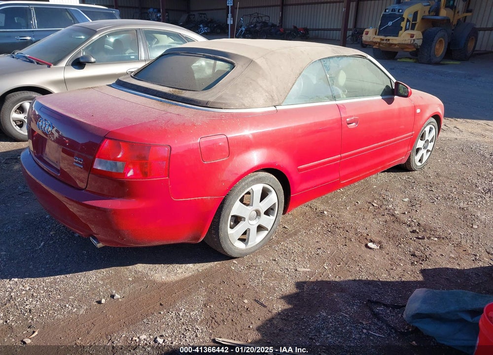 2004 AUDI A4 3.0 VIN: WAUDT48H04K016880
