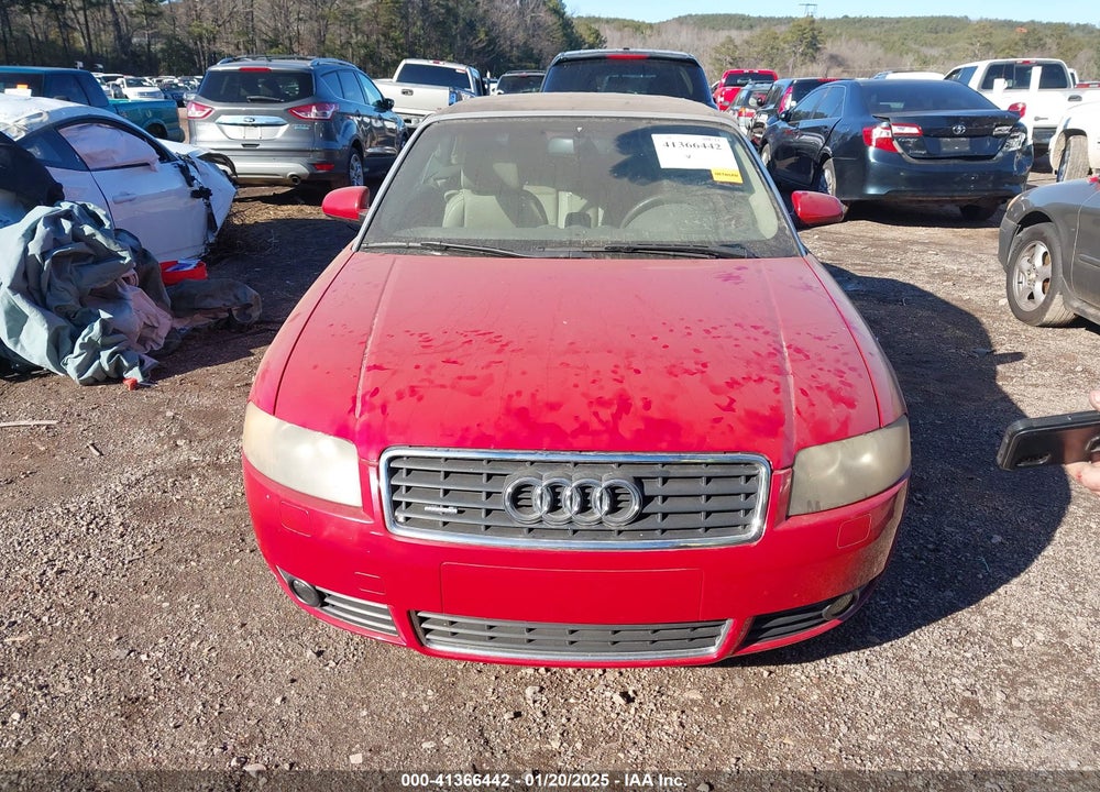 2004 AUDI A4 3.0 VIN: WAUDT48H04K016880