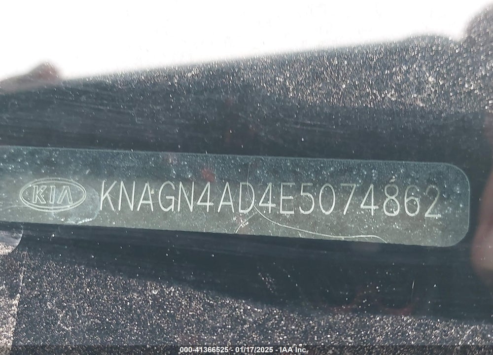 2014 KIA OPTIMA HYBRID VIN: KNAGN4AD4E5074862