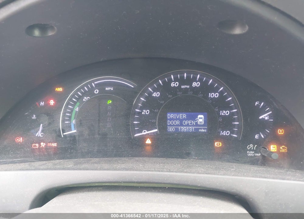 2011 TOYOTA CAMRY HYBRID VIN: 4T1BB3EK0BU140717