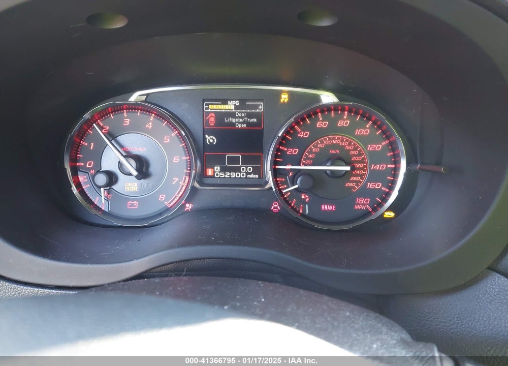 2017 SUBARU WRX PREMIUM VIN: JF1VA1E66H9821199