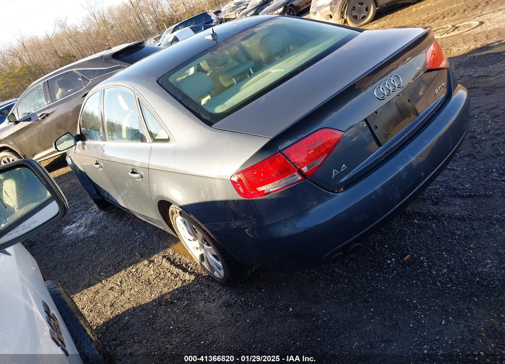 2011 AUDI A4 VIN: WAUEFAFL4BN038491