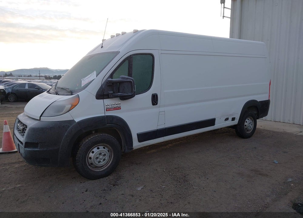 2021 RAM PROMASTER 2500 HIGH ROOF 159 WB VIN: 3C6LRVDG8ME589634