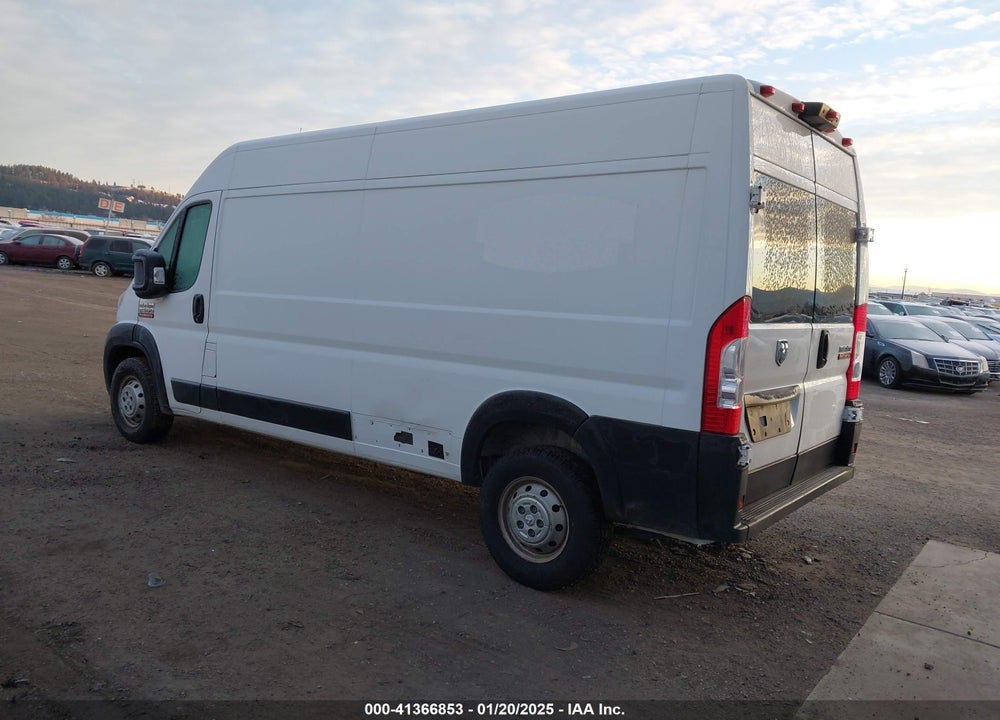 2021 RAM PROMASTER 2500 HIGH ROOF 159 WB VIN: 3C6LRVDG8ME589634