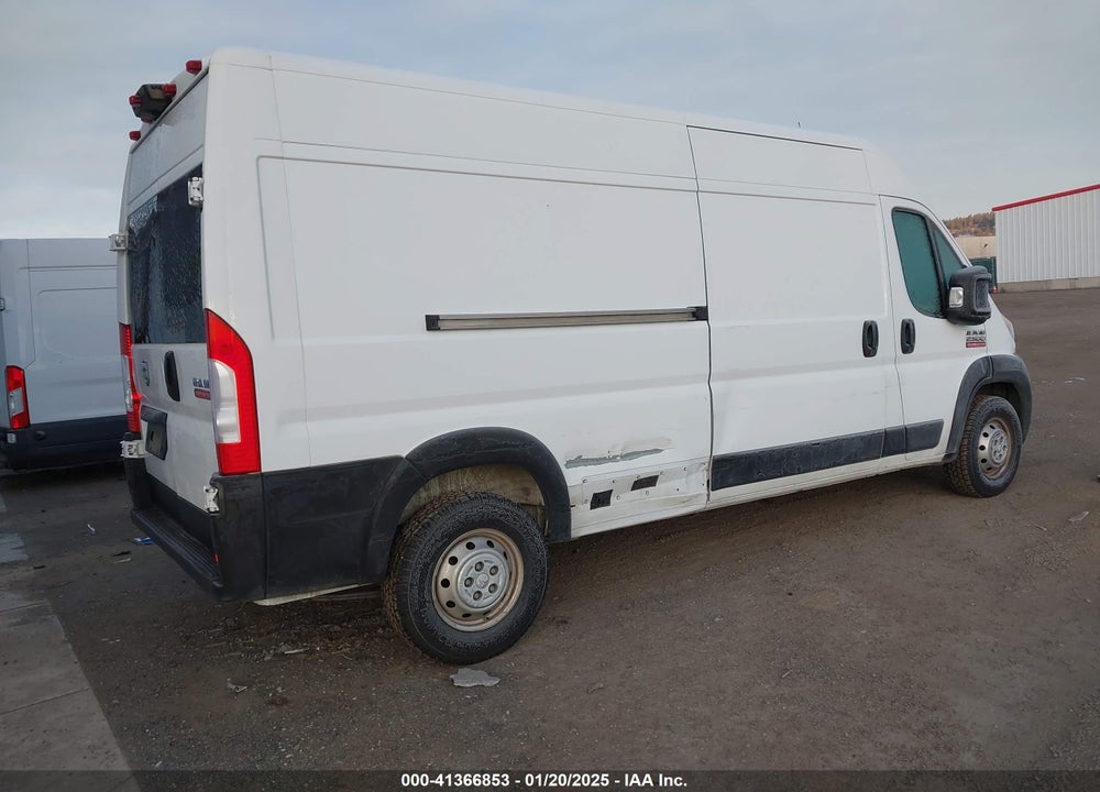 2021 RAM PROMASTER 2500 HIGH ROOF 159 WB VIN: 3C6LRVDG8ME589634
