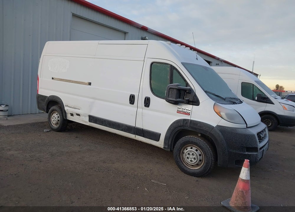 2021 RAM PROMASTER 2500 HIGH ROOF 159 WB VIN: 3C6LRVDG8ME589634