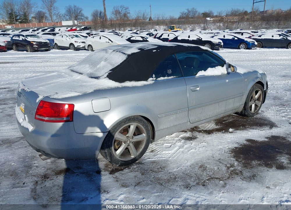 2007 AUDI A4 3.2 VIN: WAUDH48HX7K025947