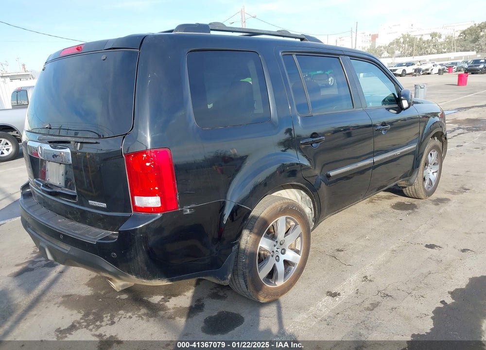 2012 HONDA PILOT TOURING VIN: 5FNYF3H97CB023934