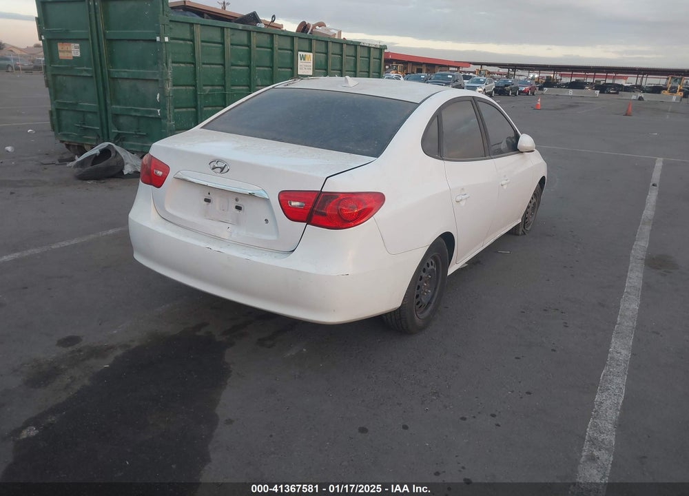 2010 HYUNDAI ELANTRA BLUE/GLS/SE VIN: KMHDU4AD9AU898229
