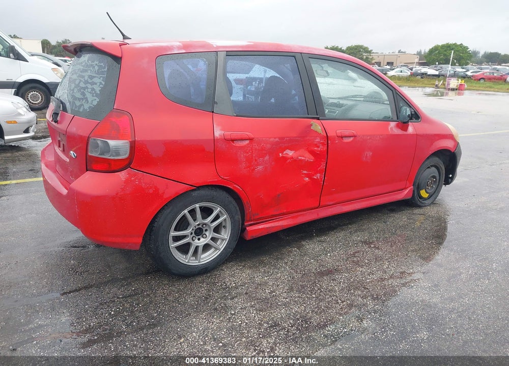 2007 HONDA FIT SPORT VIN: JHMGD38667S011658