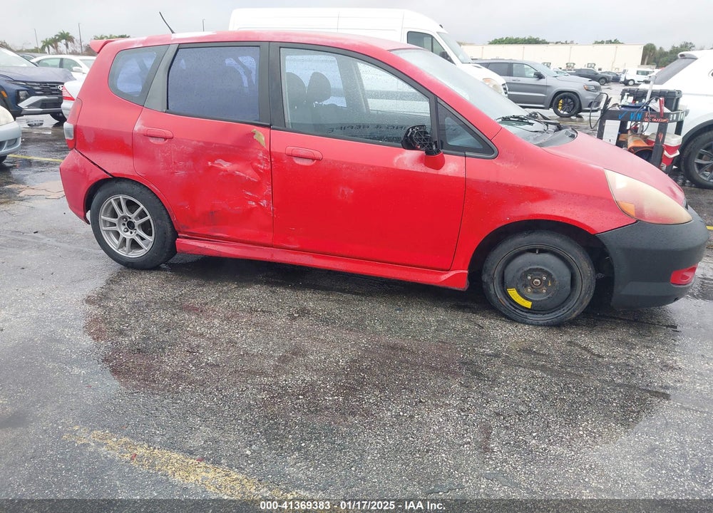 2007 HONDA FIT SPORT VIN: JHMGD38667S011658