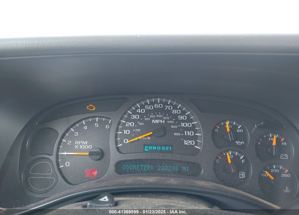 2004 CHEVROLET TAHOE Z71 VIN: 1GNEK13Z44R231475