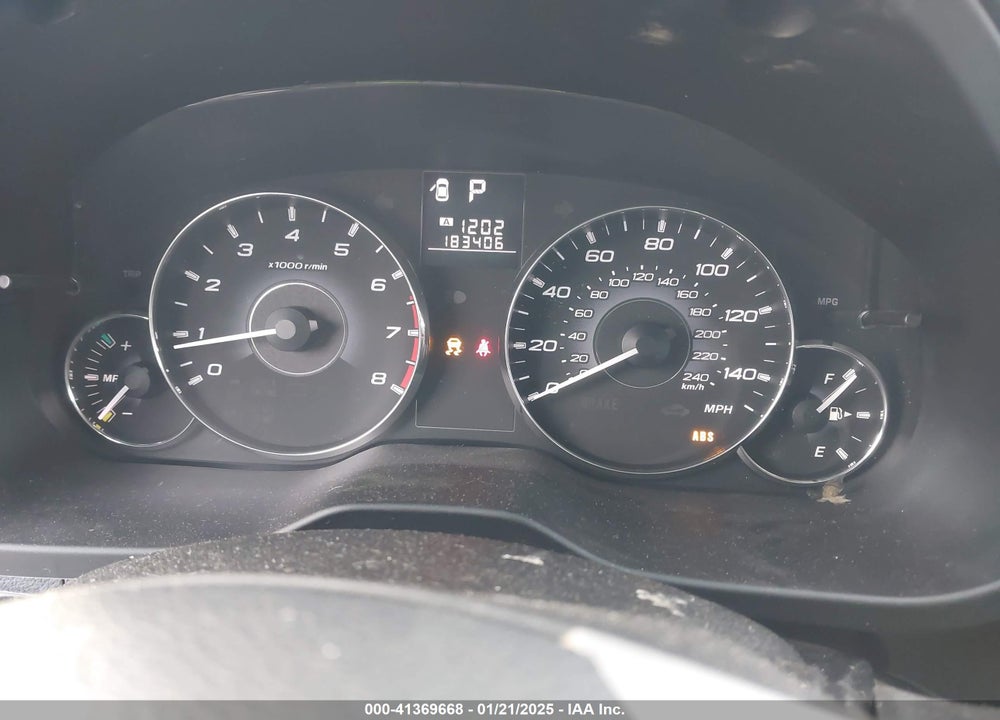 2012 SUBARU LEGACY VIN: 4S3BMBC6XC3010482