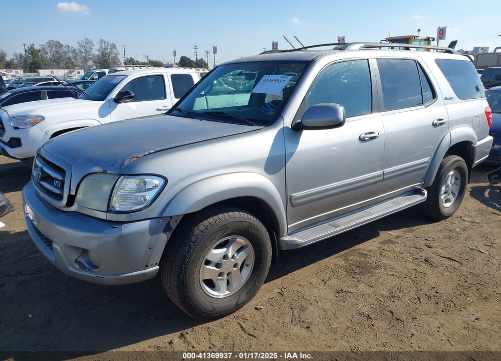 2002 TOYOTA SEQUOIA LIMITED V8 VIN: 5TDBT48A92S082587