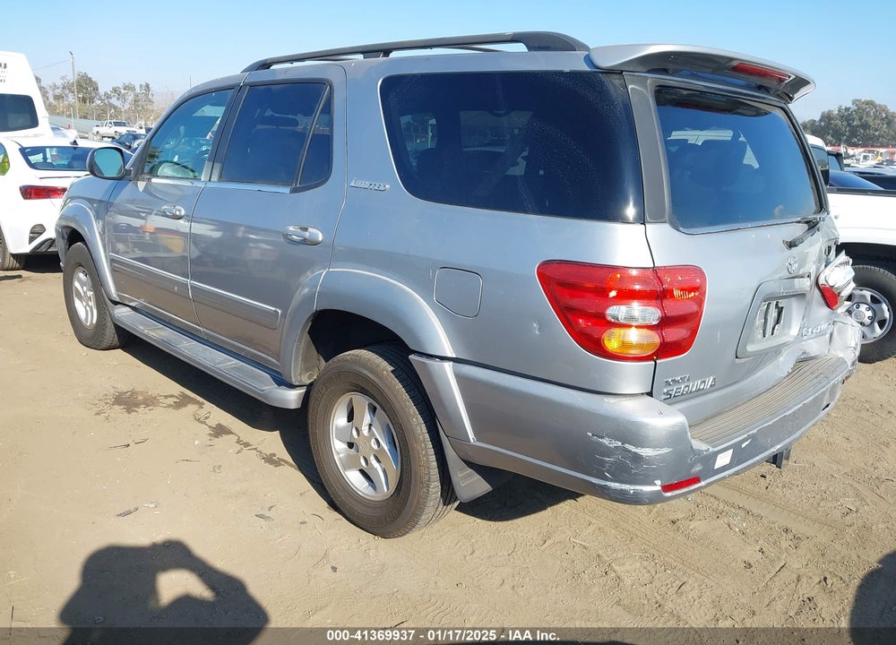 2002 TOYOTA SEQUOIA LIMITED V8 VIN: 5TDBT48A92S082587