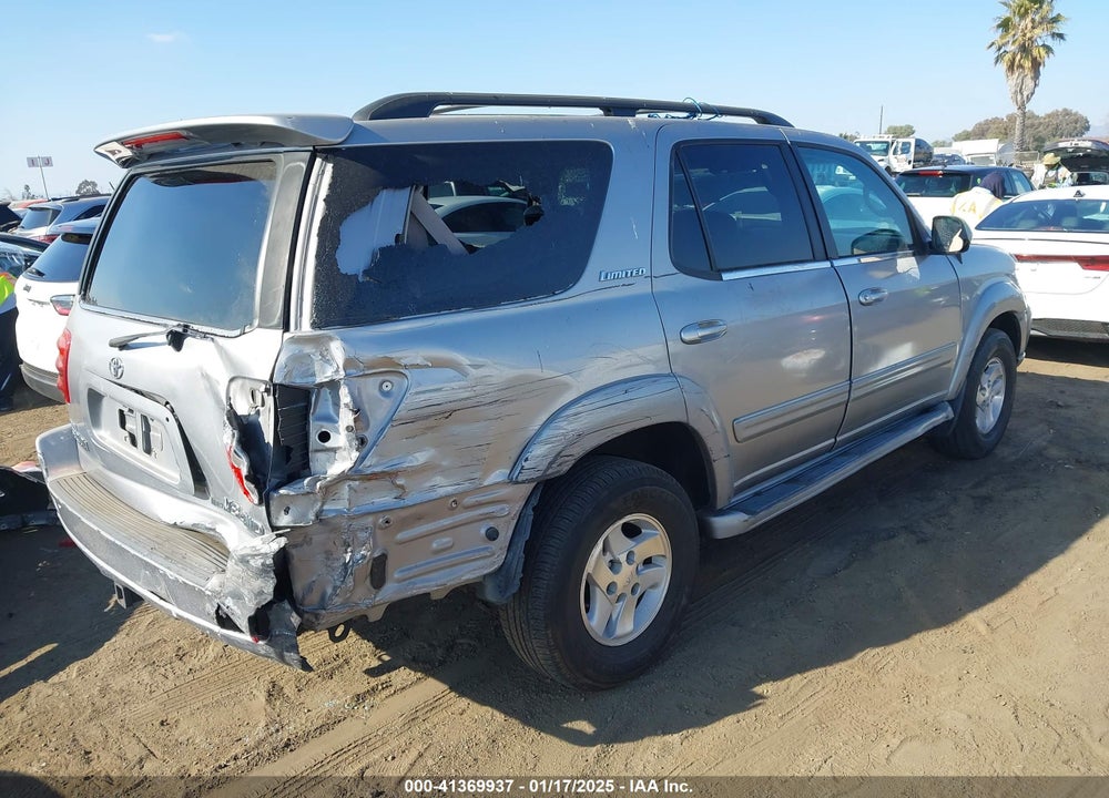 2002 TOYOTA SEQUOIA LIMITED V8 VIN: 5TDBT48A92S082587