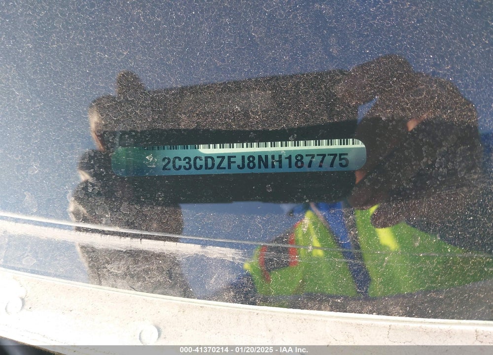 2022 DODGE CHALLENGER VIN: 2C3CDZFJ8NH187775