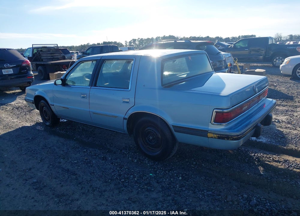1989 DODGE DYNASTY VIN: 1B3BC4634KD461806