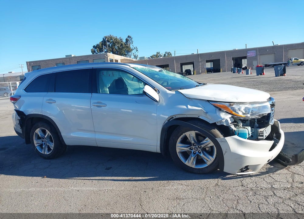 2016 TOYOTA HIGHLANDER LIMITED V6 VIN: 5TDDKRFH5GS259488