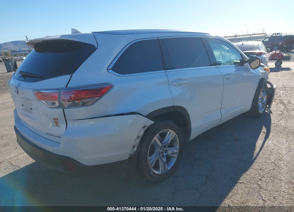 2016 TOYOTA HIGHLANDER LIMITED V6 VIN: 5TDDKRFH5GS259488