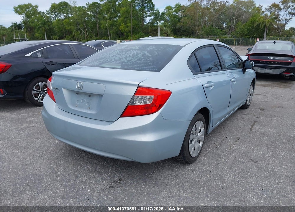 2012 HONDA CIVIC SDN LX VIN: 19XFB2F52CE018966