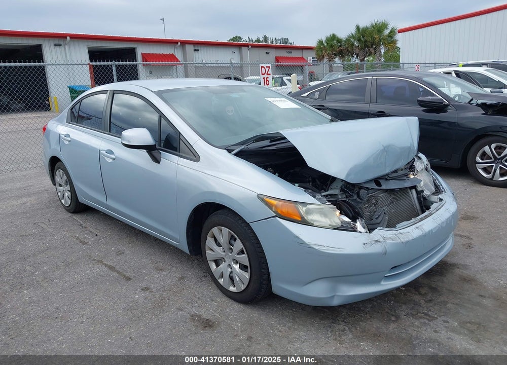2012 HONDA CIVIC SDN LX VIN: 19XFB2F52CE018966