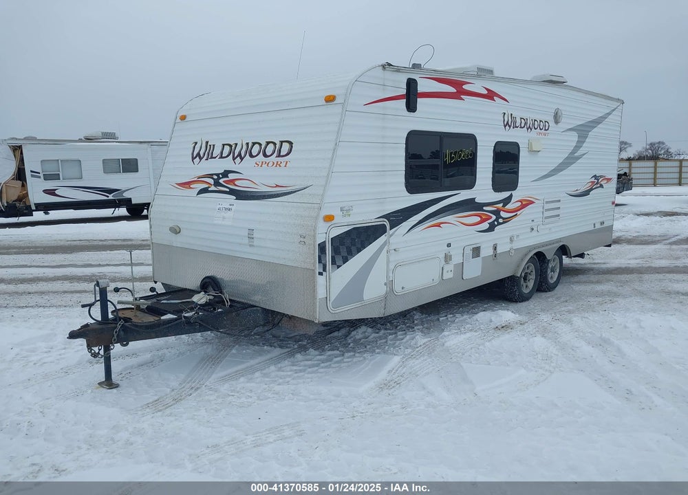 2008 FOREST RIVER WILDWOOD SPORT TRAVEL TRAILER VIN: 4X4TWTY2X8M049319