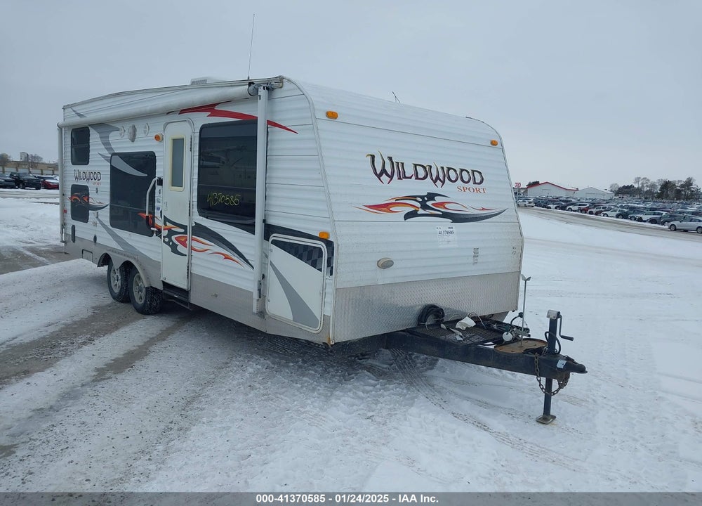 2008 FOREST RIVER WILDWOOD SPORT TRAVEL TRAILER VIN: 4X4TWTY2X8M049319