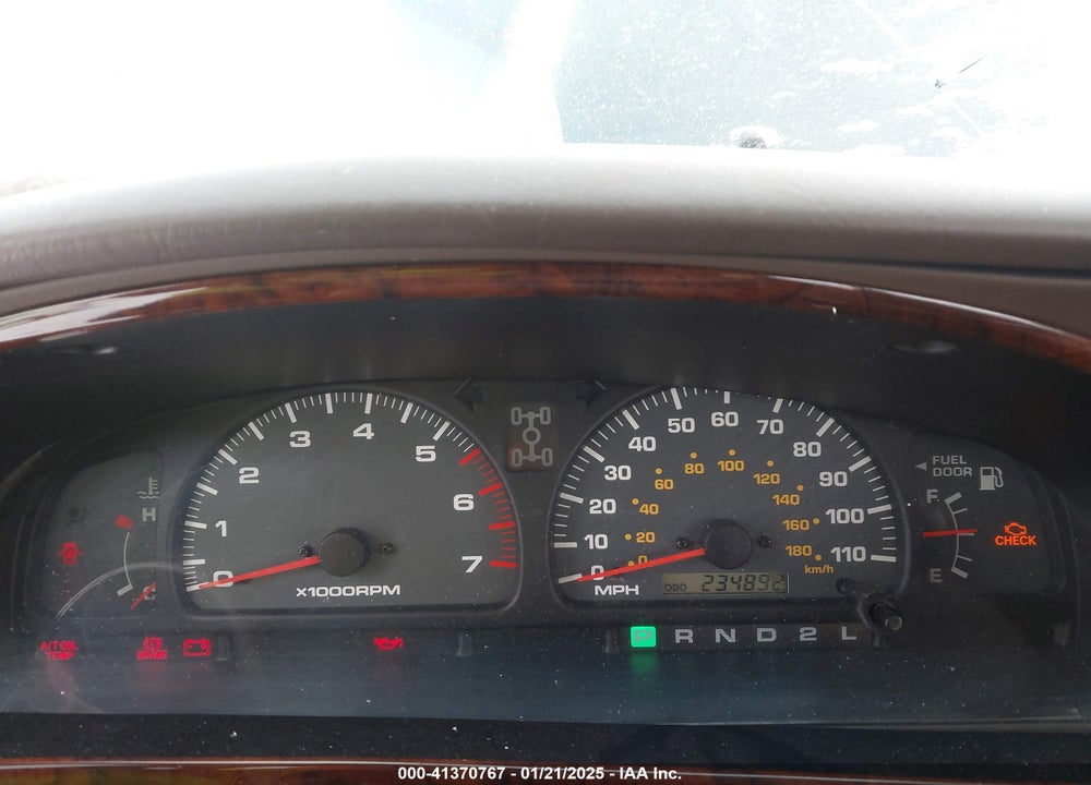2000 TOYOTA 4RUNNER LIMITED V6 VIN: JT3HN87R9Y0272795